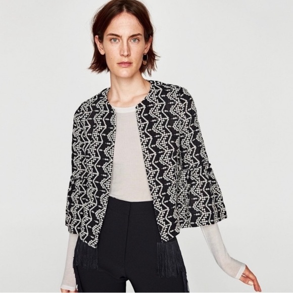 Zara Open Front Blazer - Picture 1 of 5